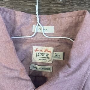 J. Crew Men's Light Mauve Button-Down Shirt